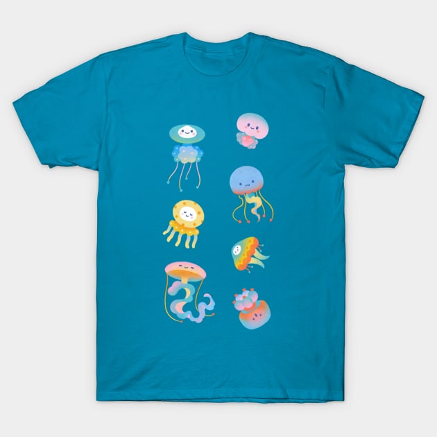 Pastel jellyfish T-Shirt by pikaole